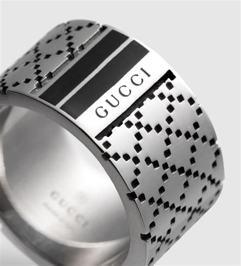 gucci male rings|GUCCI Silver Ring for Men .